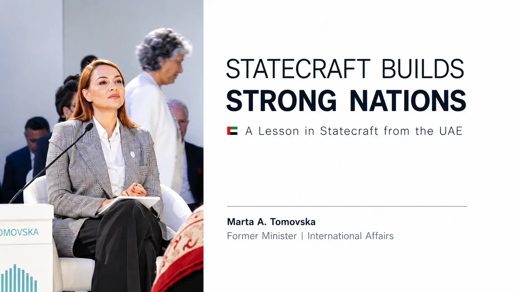 Statecraft Builds Strong Nations, A Lesson in Statecraft from the UAE, Marta A. Tomovska