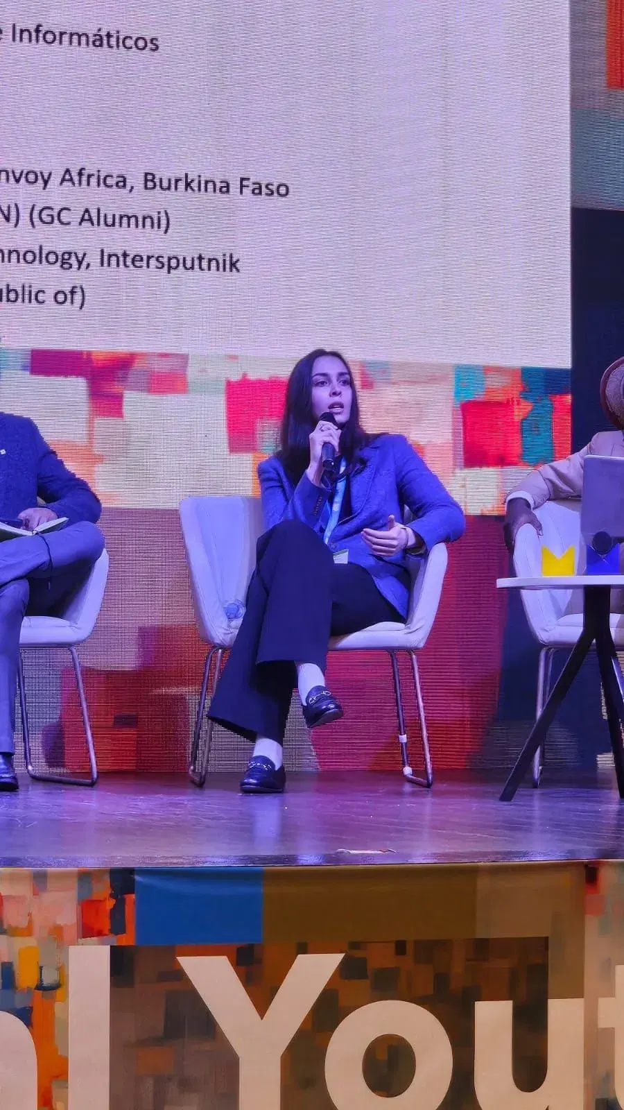 Gala Tomovska on the Youth Digital Empowerment panel at the ITU Global Youth Summit in Varadero